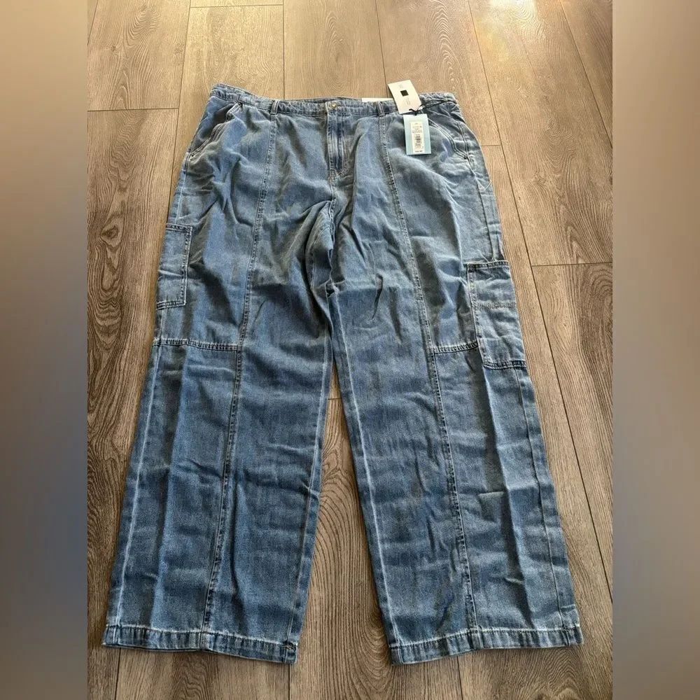 Future collective cargo pants dark wash
